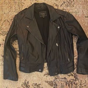 Lucky Brand Leather Moto Jacket